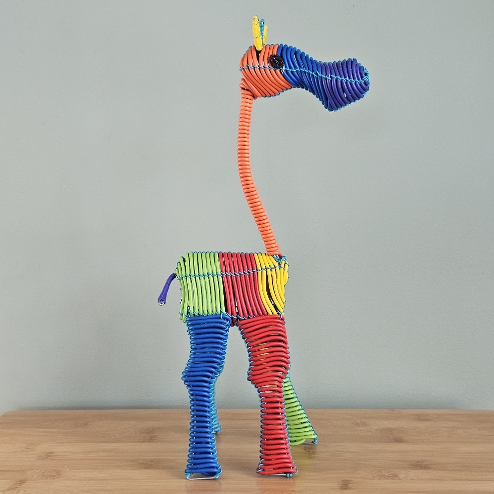 Wire Art Giraffe Multicolor Flexible Wire Design